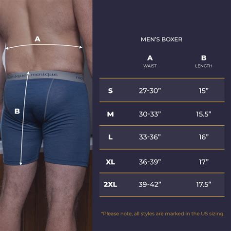 ae boxers|a&e boxer size chart.